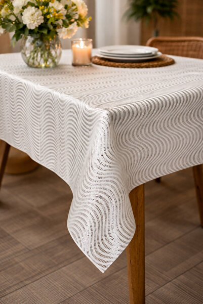 Rona Home Față de masă din PVC de lux, cu model de paie, ștergabilă, rezisten...