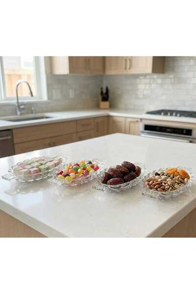 AR HOME 12 piece serving set-Glass Plate