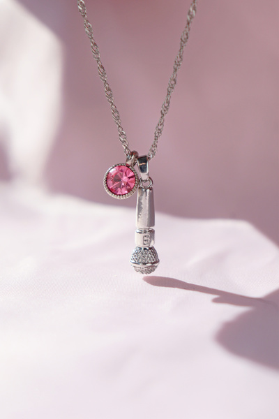 Yenress Collection Manifest Grup Kolyesi Gümüş Renk Pembe
