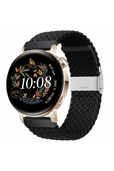 MMP SHOP Huawei Watch GT3 42mm / GT2 42mm Uyumlu 20MM Metal Klipsli Örgü Kordon