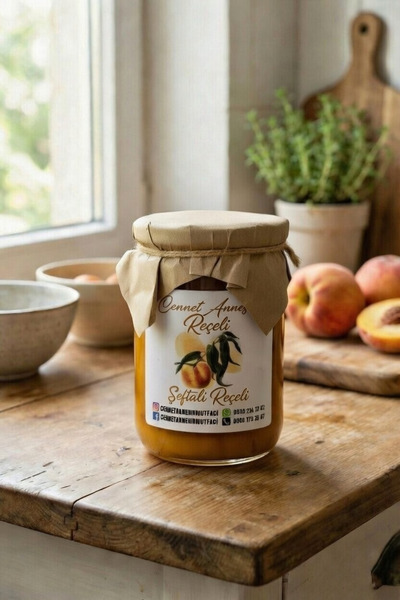 cennet annenin mutfağı Şeftali Reçeli 370 cc Katkısız Koruyucusuz