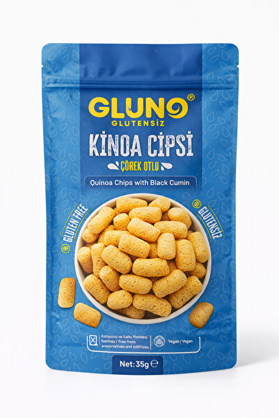 Gluno Glutensiz Kinoa Cipsi Çörekotlu 35gr