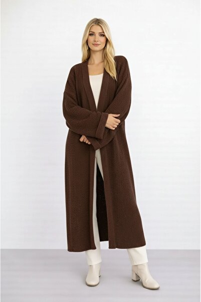 MAMAYAGA Maxi Length Long Sleeve Sporty Stylish Knitwear Cardigan Jacket Suit...