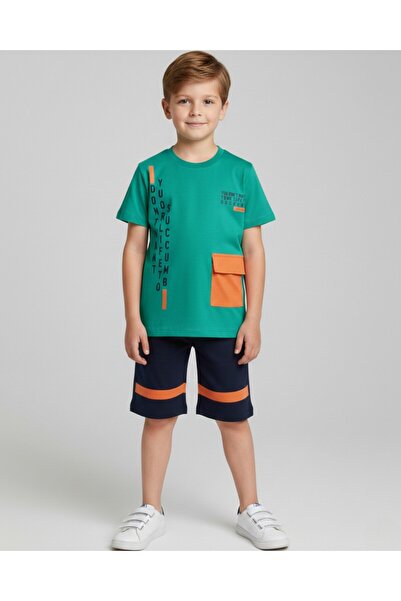 voyyo kids baby Tricou de vară și pantaloni scurți pentru băieți