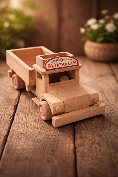 Woodceet OYUNCAK AHŞAP KAMYON ALYAZMALIM SERİSİ
