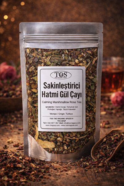 TOS The Organic Spices Sakinleştirici Hatmi Gül Çayı 100 gr (1. Kalite) Sooth...