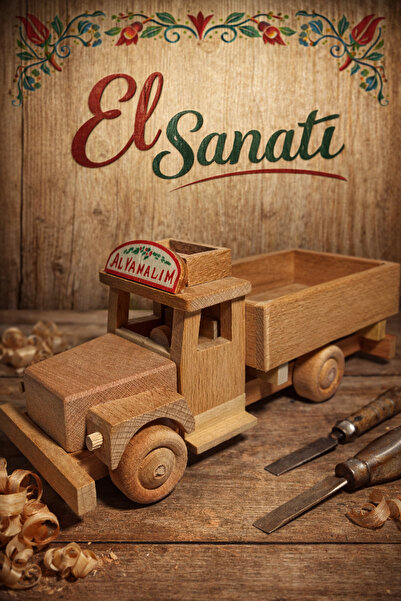 Woodceet OYUNCAK AHŞAP KAMYON ALYAZMALIM SERİSİ