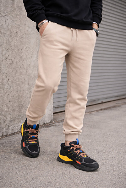 Souris Ανδρικό παντελόνι casual βαμβακερό επένδυση fleece υφάσματα με ριμπάκι...