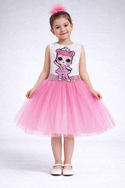 Genel Markalar Kız Bebek Pembe Lol Bebek Elbise