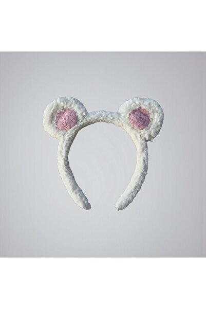 BTRENDY Kız çocuk peluş ayıcık kulak figürlü taç