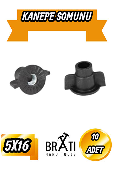 Genel Markalar Plastik Kelebek Somun Kanepe Somunu 5/16 (10 Adet) Brati Hand ...