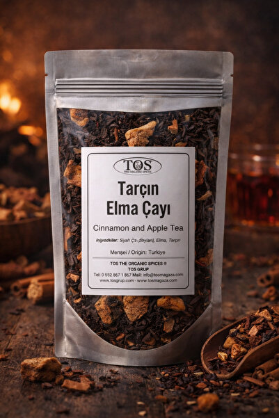 TOS The Organic Spices Tarçın ve Elma Çayı 40 gr (1. Kalite) Cinnamon and App...