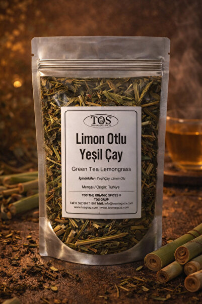 TOS The Organic Spices عشبة الليمون الأخضر 100 جرام - الأول شاي أخضر عالي الج...