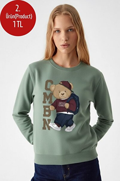 COMBİNE MİCHAİL Hanorac CMBN pentru femei, cu imprimeu ursuleț