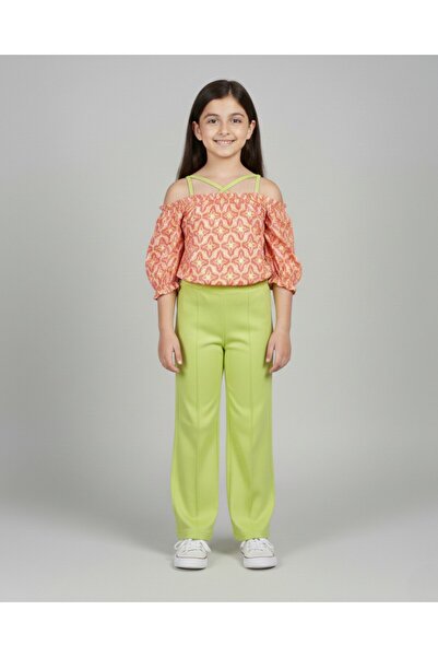 voyyo kids baby 6-7-8-9-10 Years Old Summer Girl's Suit with Loose Legs Ethni...