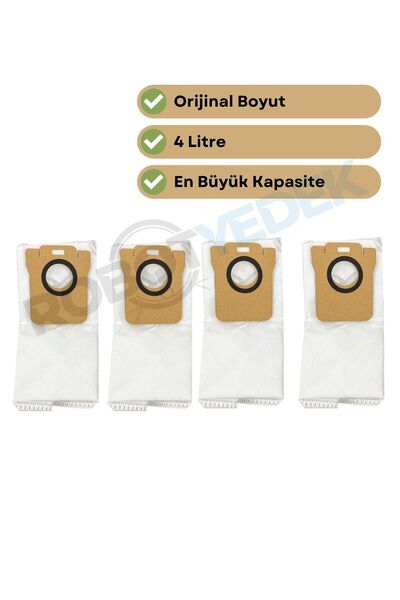 robotyedek Sac de praf compatibil Xiaomi H40 4 bucăți