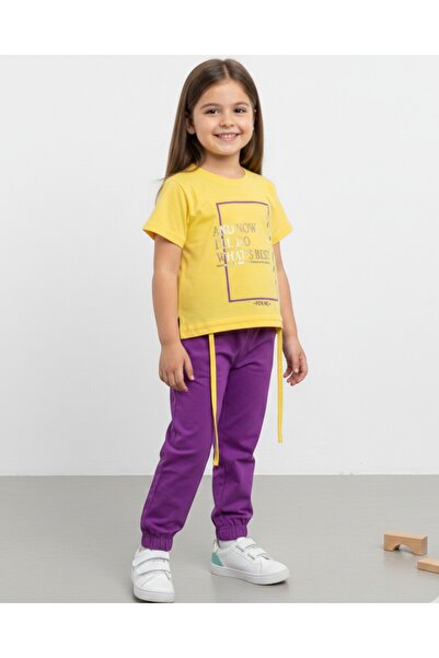 voyyo kids baby PANTALONI DE MUSLIN DE VARĂ PENTRU FETE 2-3-4-5-6 ANI SET DE ...