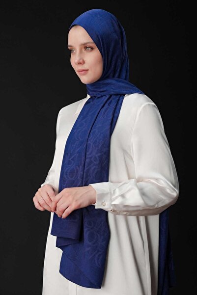 Imannoor İmannoor 3046 İmza Monogram Shiny Jakar Şal 70x200