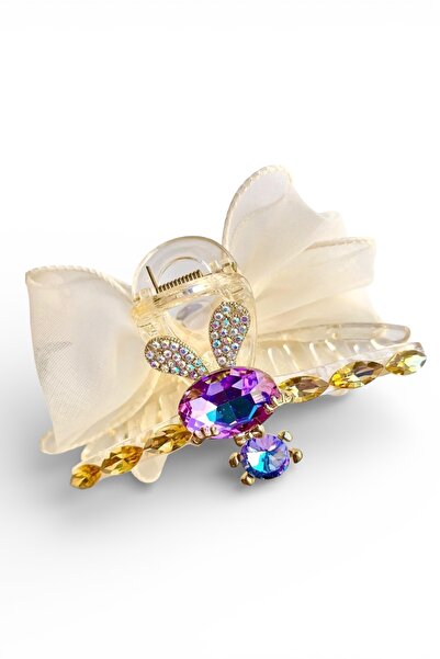 SHEKER HOME Bow Stoned Latch Buckle