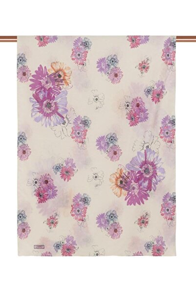 ipekevi 1340 șal din bumbac cu o singură floare