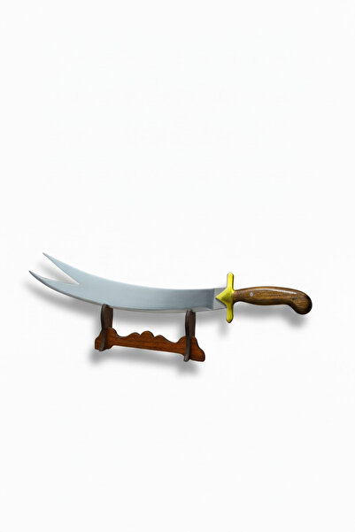 MERTCAN KNİFE Zülfikar Dekoratif 50 cm Kılıç - Özel Ahşap Standlı, Lazer Kesi...