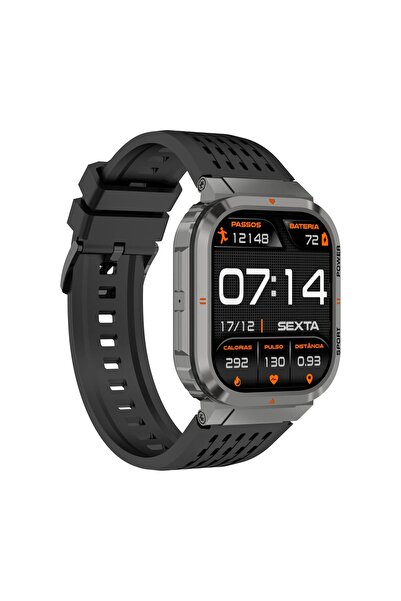 Mipo S43 Geo Akıllı Saat Titanyum Gri