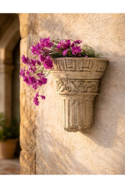 Yaratıcı sanatlar atölyesi Duvar Saksısı Büyük Boy 30 CM Roma Sütunu Tasarım ...