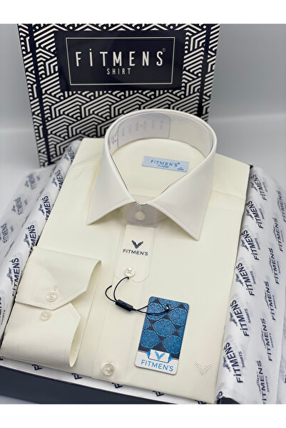 Fitmens Classic Long Sleeve Gold Satin Pocketless Gift Boxed Men's Shirt Fs-0...