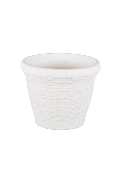 SERİNOVA Hasır Saksı 3.3 Lt – Orta Boy Dekoratif Hasır Görünümlü Saksı