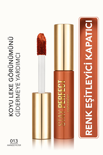 Flormar Stay Perfect Yüksek Pigmentli & Yarı Mat Bitişli Likit Kapatıcı - 013...