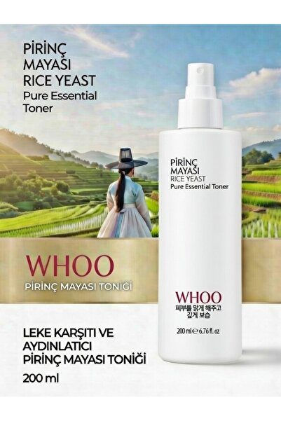 Whoo Pirinç Mayası Beyazlatıcı Aydınlatıcı Leke Karşıtı Nemlendirici Tonik