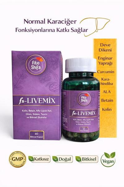 Fito Shifa Fs-lıvemıx (DEVE DİKENİ-SİLİMARİN, ZERDEÇAL, ENGİNAR YAPRAĞI, KARA...