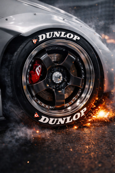 ASTUNİNG Dunlop Motorcycle And Automobile Vehicle 3d Auto Tire Lettering Stic...