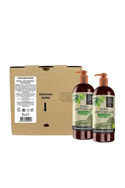Eyüp Sabri Tuncer Natural Olive Oil Liquid Soap Set 6.5 Liters