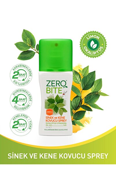 ZeroBite Bitki Özlü Sinek ve Kene Kovucu Sprey 100 ml