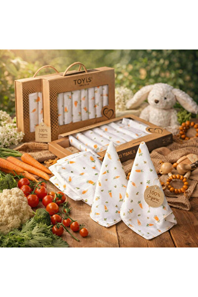 Nexvora مجموعة مناديل مبللة مطبوعة برسومات الجزر مكونة من 7 قطع (علبة هدايا م...