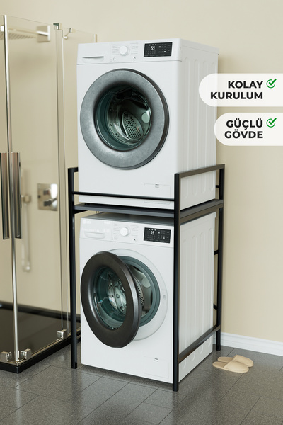 Hediyeler Kapında Çamaşır ve Kurutma Makinesi Dolabı Kolay Kurulum Metal Gövde