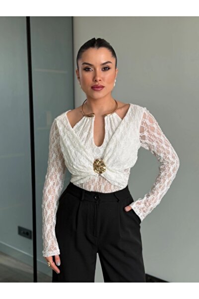 ROUPAS COLLECTİON Özel Tasarım Dantel Bluz