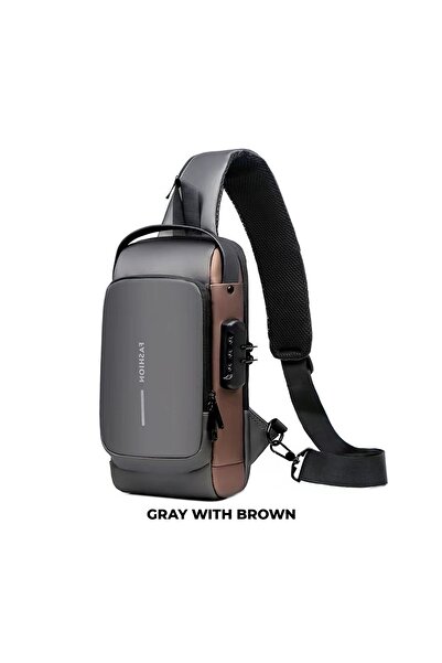 Zen Store GRAY -1 PC Waterproof Crossbody Sling Bag Set Men’s Chest & Shoulde...