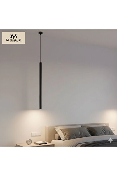 genric Modern black pendant light with yellow lighting