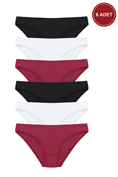 koza iç giyim Chiloți de bază din bumbac din 3 piese pentru femei