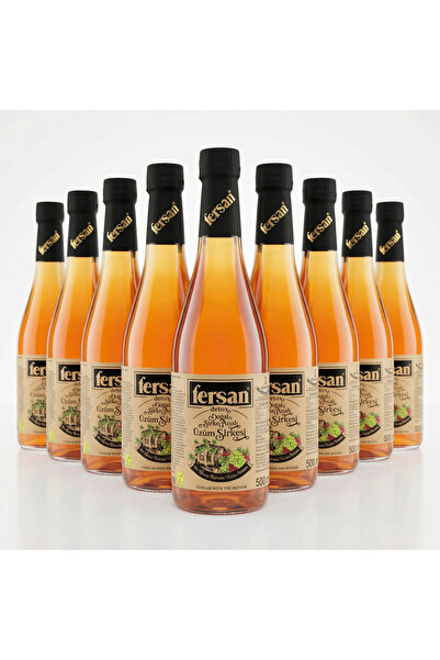 Fersan Detox Organik Sirke Analı Üzüm Sirkesi Cam 500 ml 12 li Paket