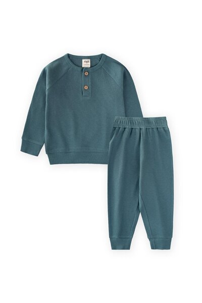 Cigit Pánská základní sada s raglánovým rukávem zelená 1-6 let