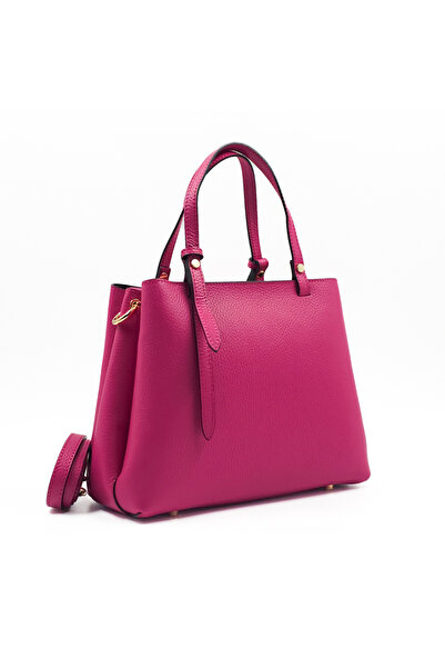 Posete Fagaras Poseta Piele Martine - Roz Pudra, Geanta Casual din Piele Natu...