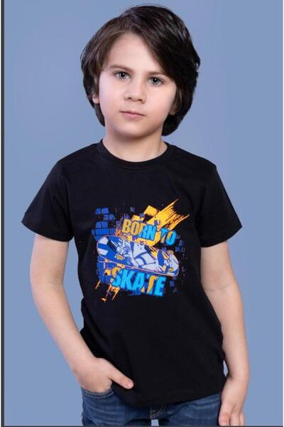 Toontoy Tricou cu mânecă scurtă cu imprimeu pentru băiat