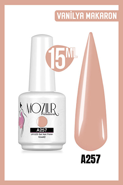 MOZIUR Kalıcı Oje Uv Led A257 (NUDE SERİSİ) 15ml
