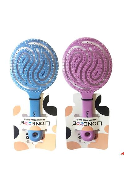 Tarko Βούρτσα μαλλιών Lionesse Στρογγυλή Μωβ και Μπλε