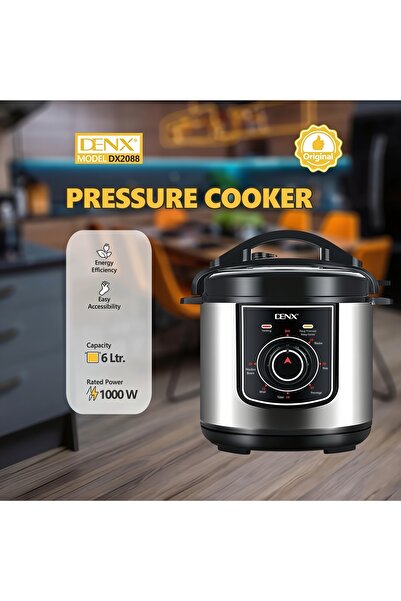Generic DENX 6L Electric Pressure Cooker 1000W Rice Cooker & Stainless Steel ...