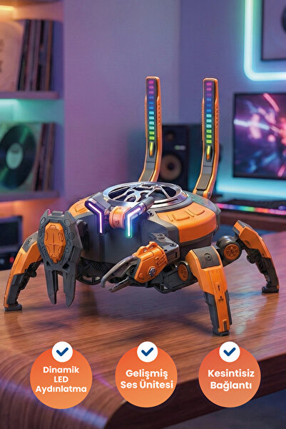 Xo F52 3.7W RGB Işıklı 2500 mAh Bluetooth V5.0 Kablosuz Mekanik Hoparlör