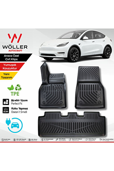wöller Tesla Model Y Paspas 2019 Sonrası Uyumlu 3d Havuzlu Paspas